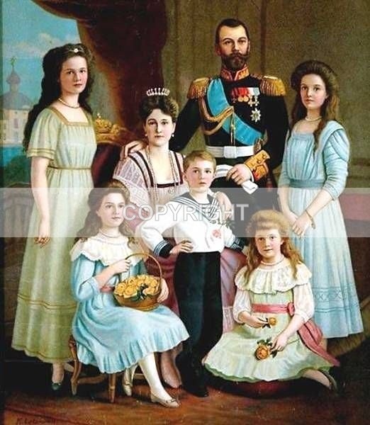 (R-126) Russian Royal Family-painting - Russian Royals
