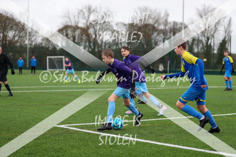 1DX20709 - 2026-02-15 FC Abbey Meads U13 Purple V Royal Wootton Bassett Town Youth U13 Yellow