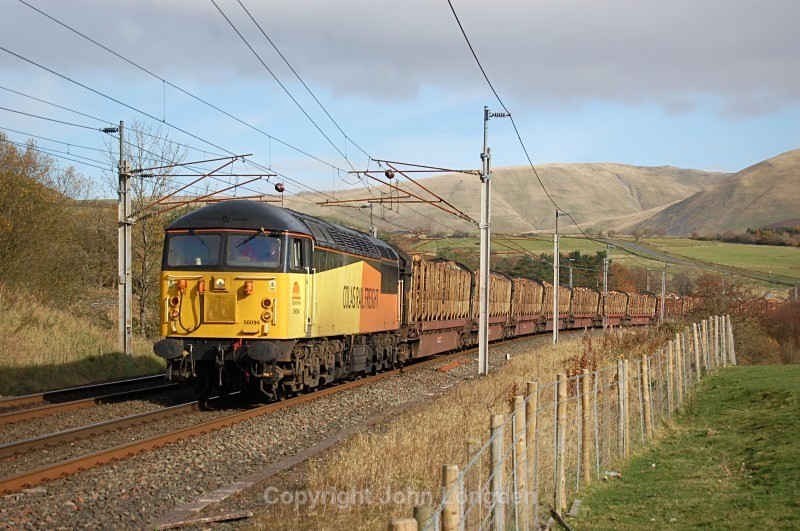 27.10.12 - 56094 6J37 Carlisle - Chirk, Beckfoot - West Coast Main Line (north to south)