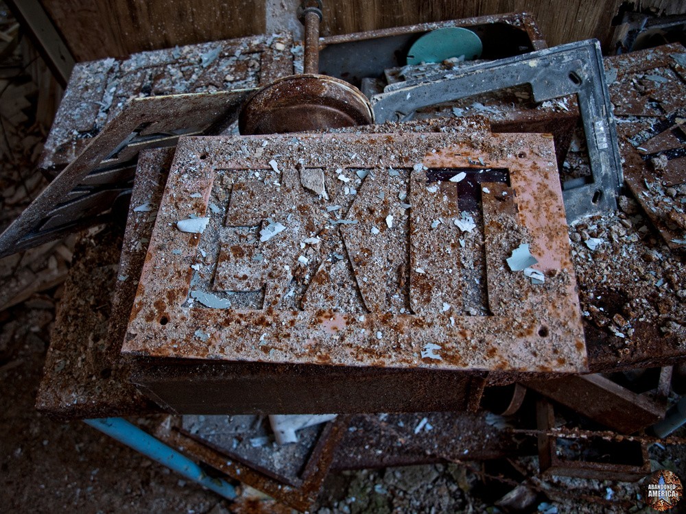 Undercliff Sanatorium (Meriden, CT) | Exit Sign Detail - Undercliff Sanatorium