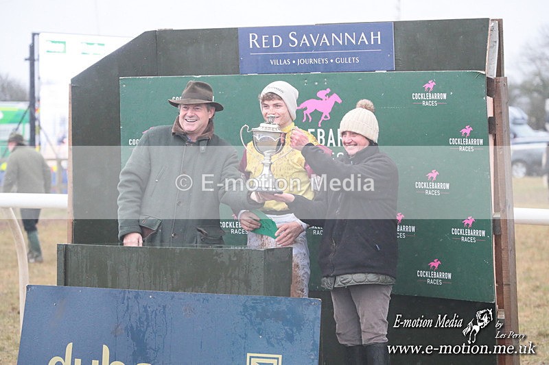 PtP 260125 640 - Cocklebarrow Point-to-Point racing with the Heythrop Hunt 26/01/25