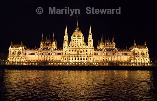 Parliament building, front at night - Capitals of Eastern Europe