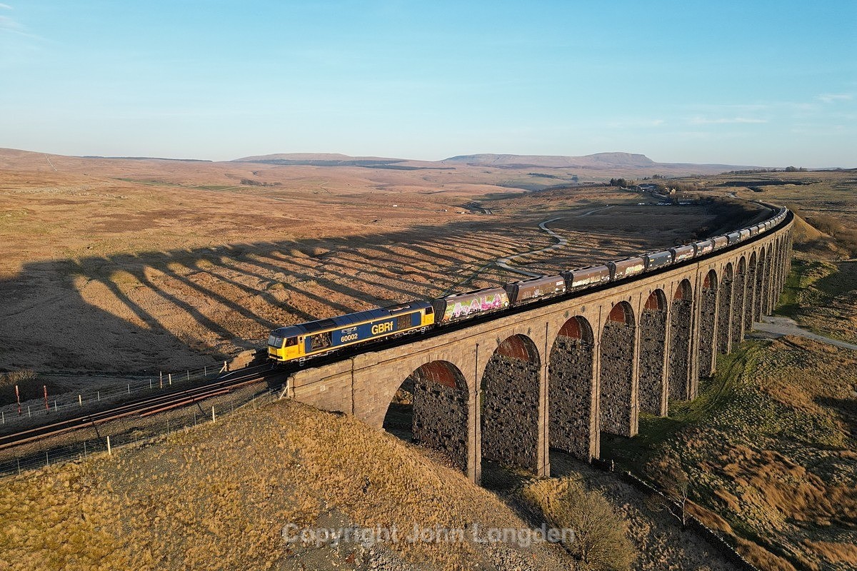 JL - 5.3.25 60002 6E77 Arcow - Hunslet, Ribblehead Viaduct North - Latest shots