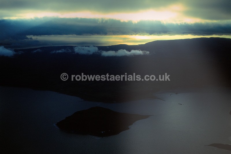 Kintyre from above Campbeltown Loch in Scotland