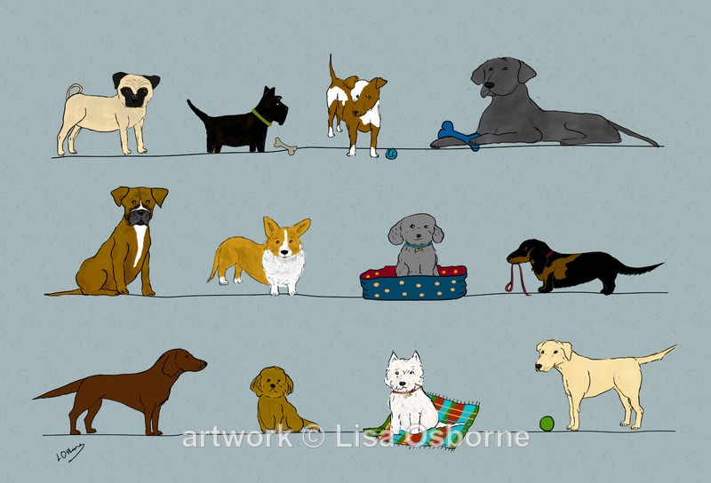 Lots of dogs - DIGITAL ARTWORK