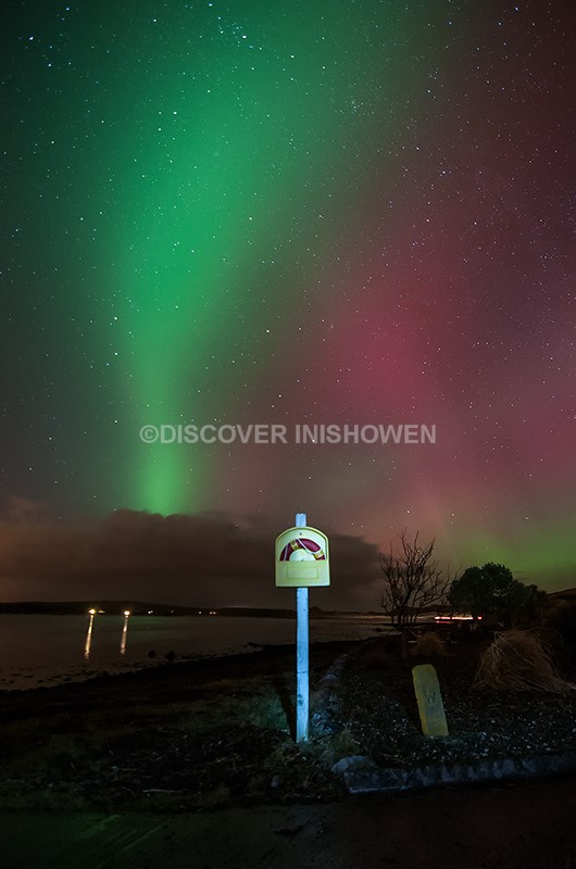 at Lagg, Trawbreaga Bay - Aurora Borealis (Northern Lights)