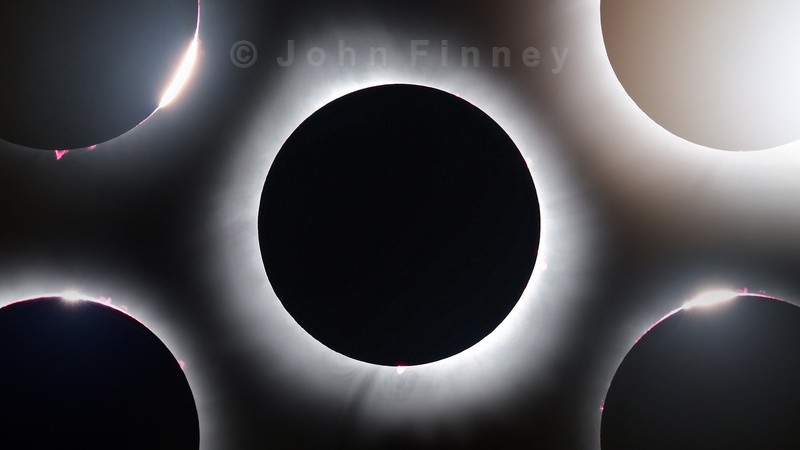 Totality collage. Arkansas, 2024 - Astrophotography