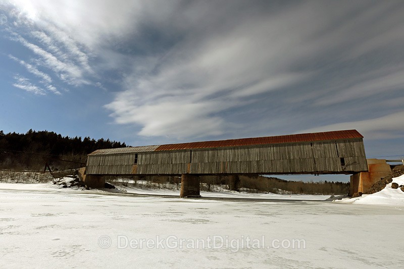 Milkish Inlet #1 Covered Bridge - Covered Bridges of New Brunswick