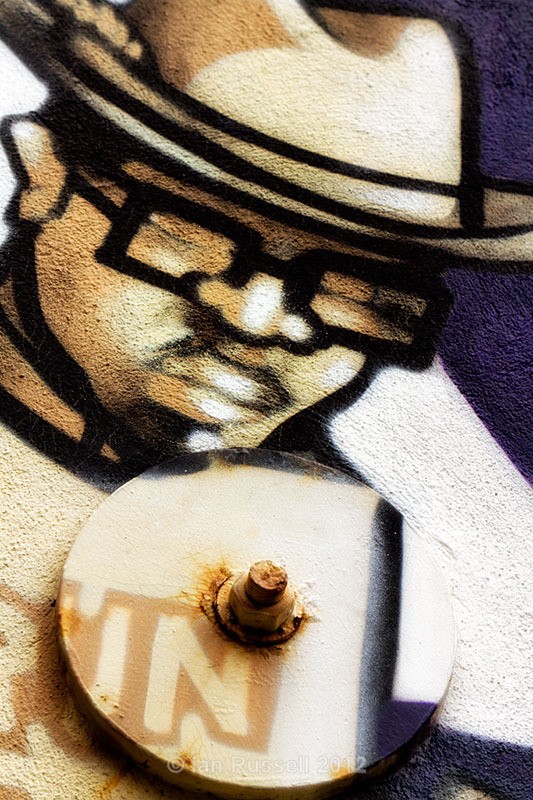 North Lanes 'Bolt man' - Brighton graffiti