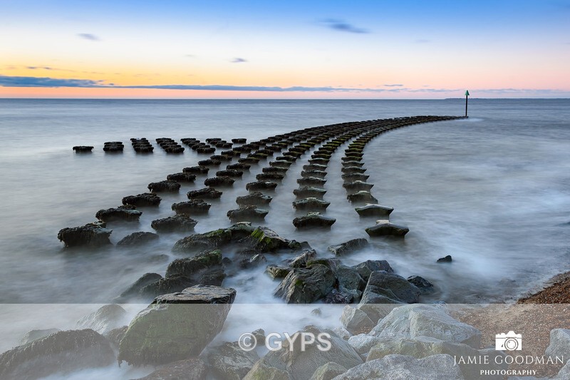 Felixstowe Sea Defences At Sunrise By Jamie Goodman - Landscape Photography