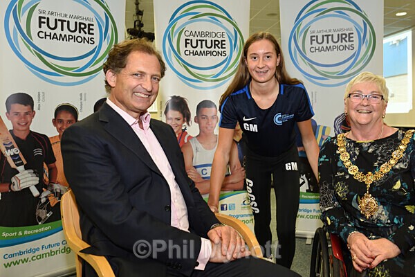 Robert Marshall with the mayor and a young future champion - Events, PR & Corporate