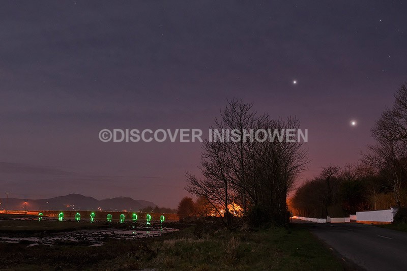 Venus and Jupiter conjunction, Malin Town - Nature