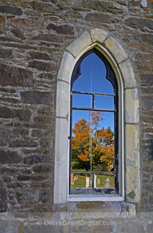Window on St. James - Lower Jemseg New Brunswick Canada - Churches of New Brunswick