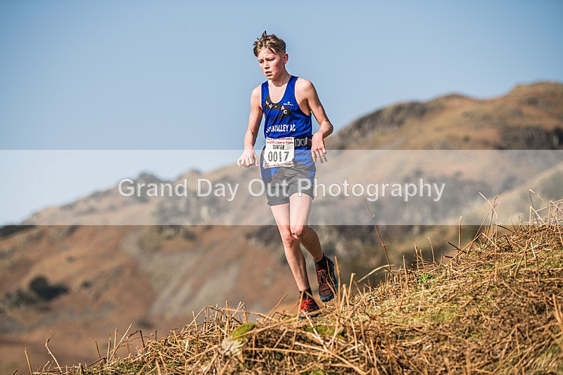Elterwater-313 - Kendal Winter League Elterwater Under 15/17 Fell Races Sunday 9th March 2025