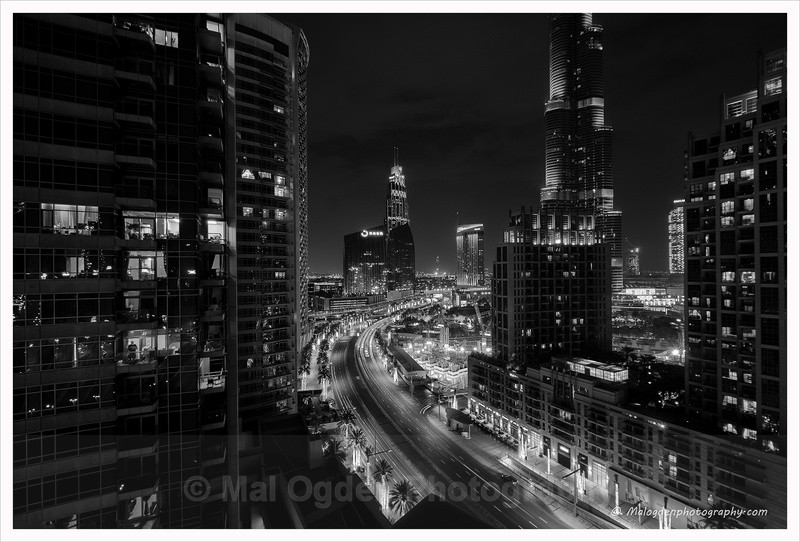 Downtown Dubai - Black & White/Monochrome