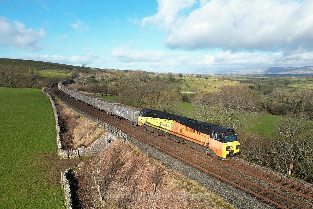 JL - 12.2.24 70802 6E41 Carlisle Yard - Dewsbury, Smardale - Smardale