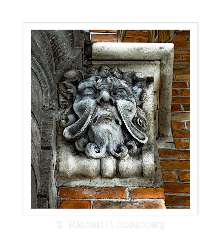 Scowling Green Man, Bruges BE - Belgium