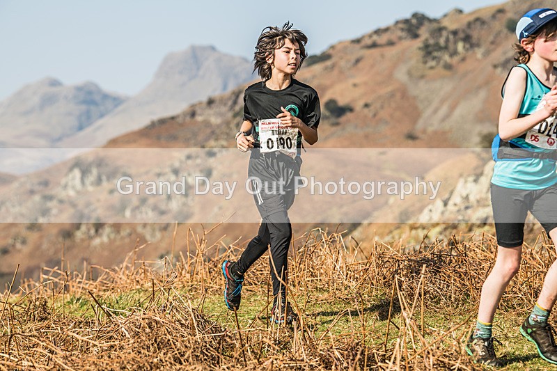 Elterwater-76 - Kendal Winter League Elterwater Under 13 Fell Race Sunday 9th March 2025