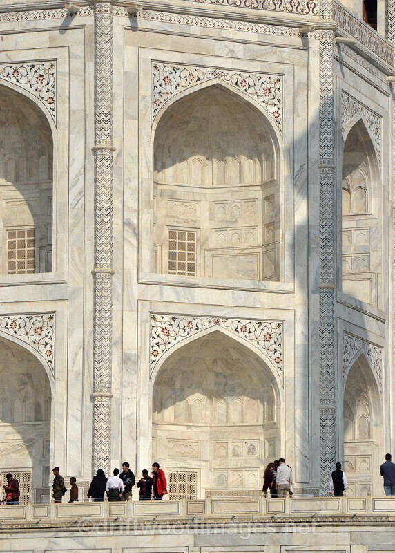 Agra Taj Mahal detail of alcoves - Agra