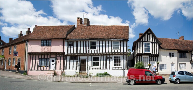 Lavenham Street panorama 2 - Lavenham Suffolk