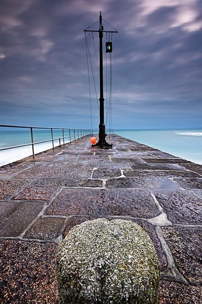Porthleven Pier - Cornish Seascapes