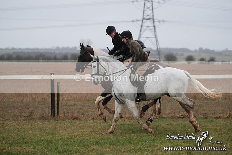 PtP 260125 245 - Cocklebarrow Point-to-Point racing with the Heythrop Hunt 26/01/25