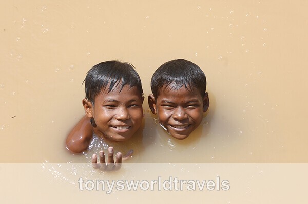 Swiming, Siem Reap, Cambodia - Children