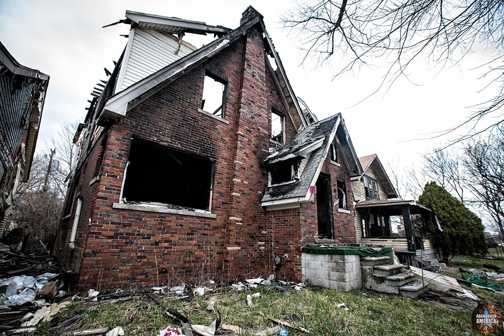 Abandoned Detroit Home | Arson Victim