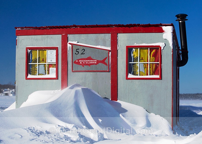 Renforth New Brunswick Ice Fishing Shack