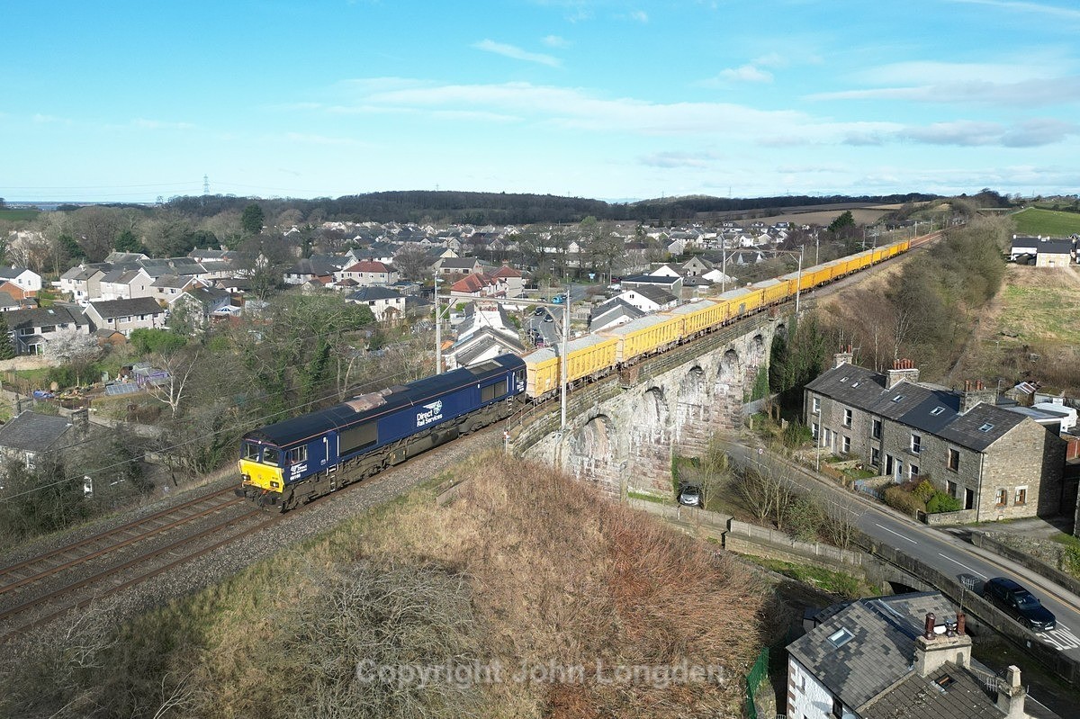 JL - 13.3.25 66108 6E73 Shap Quarry  - Doncaster Decoy, Galgate - Latest shots