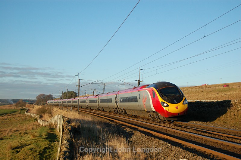 3.12.14 - 390154 9M56 12.51 Edinburgh - Euston, Scout Green - West Coast Main Line (north to south)