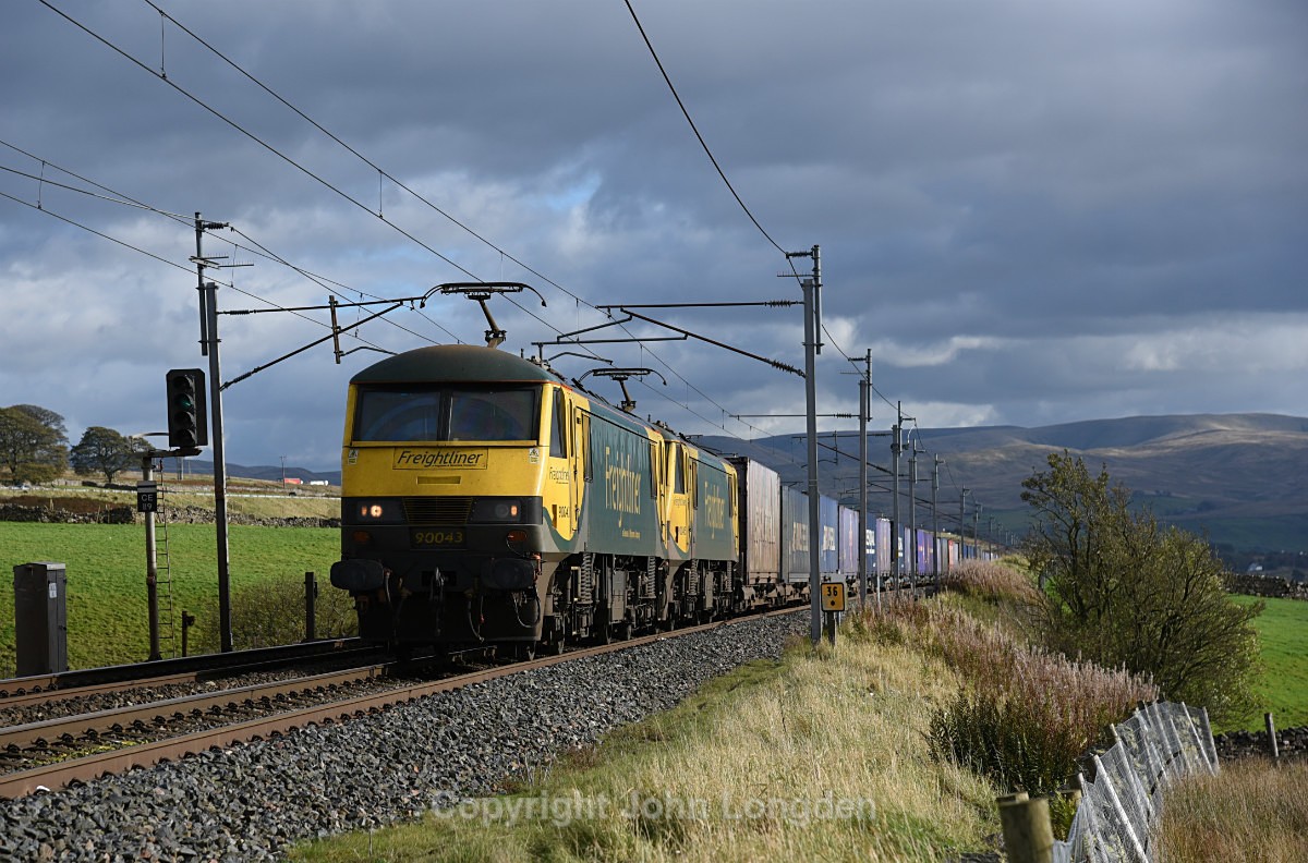 JL - 5.10.17 90043 90045 4S44 Daventry - Coatbridge, Salterwath - West Coast Main Line (north to south)