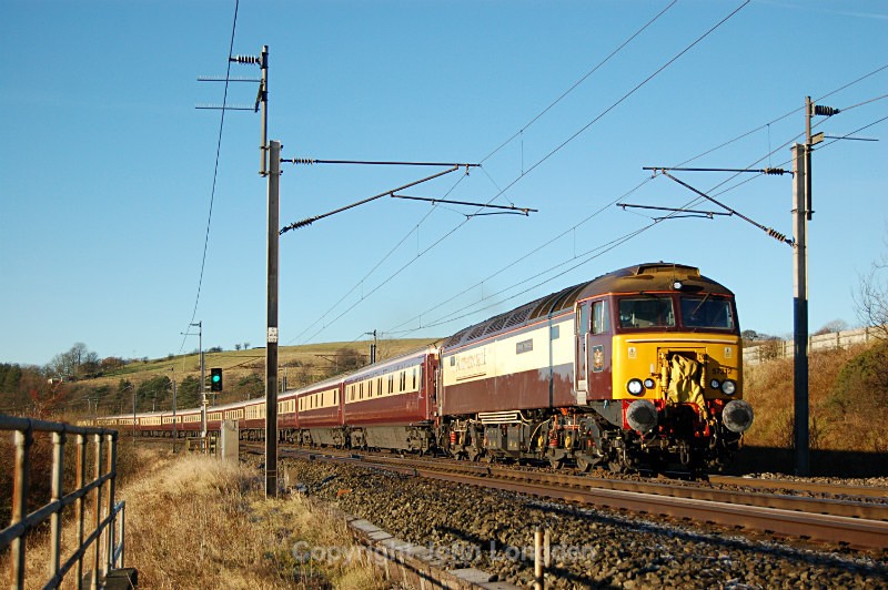 JL - 26.11.16 57312 & 57305 1Z55 Man Victoria- Edinburgh, Lowgill - West Coast Main Line (north to south)