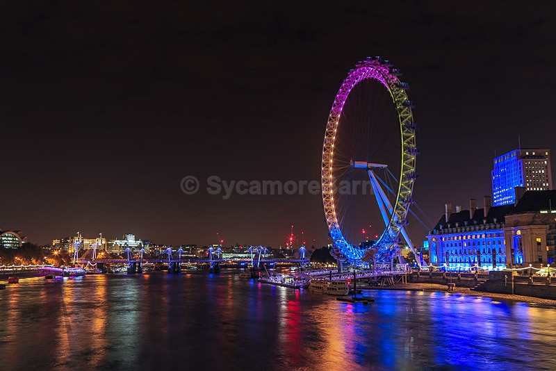 London Eye from Westminster Bridge - Cityscape