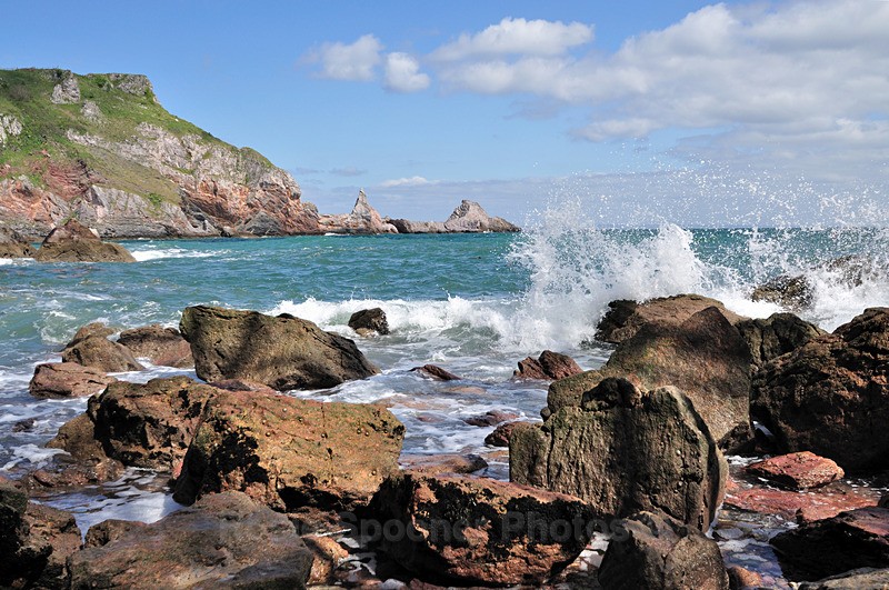 Rough Sea at Anstey's Cove - Anstey's Cove and Redgate