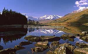 Snowdon Mymber aut snow reflections-rocks - Sceniks.com - Snowdonia landscape photographs by Dave O'Shea