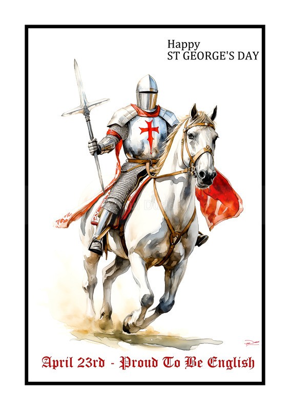 Proud To Be English, St George's Day Paintings by Paul Duddell, Whispers & Strokes - Artist, Painter, and Photographer
