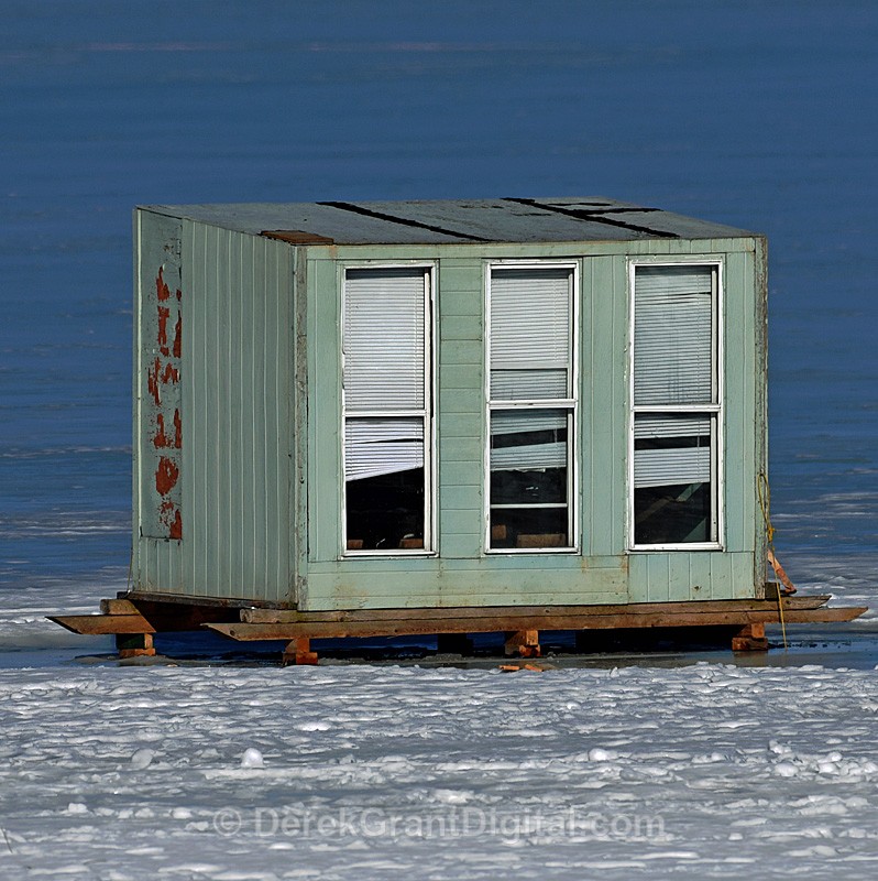 Belleisle Bay Ice Shack Ice Huts New Brunswick Canada