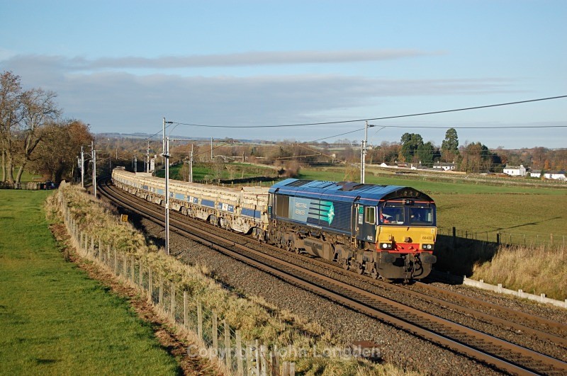 22.11.13 - 66432 6C27 Carlisle - Shap, Yanwath - West Coast Main Line (north to south)
