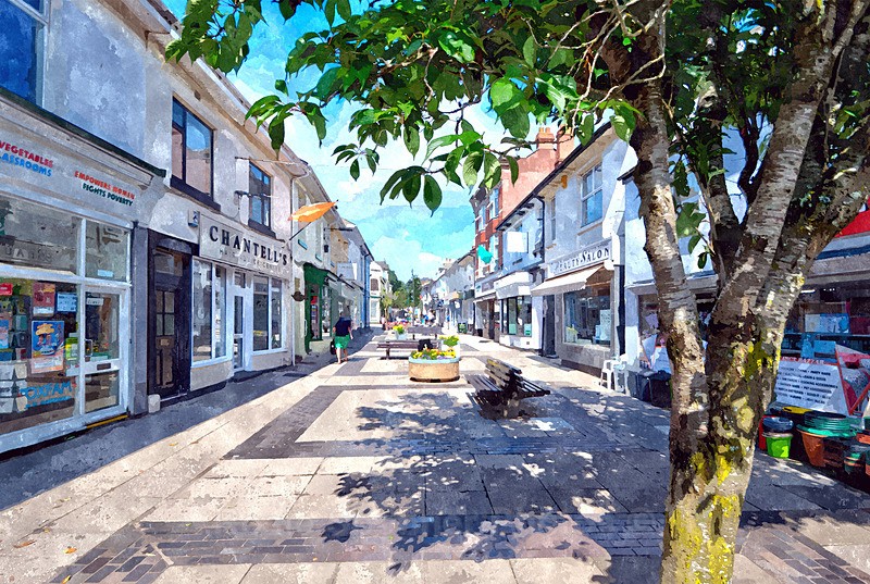 Postcard St Marychurch Precinct - Torbay Postcards