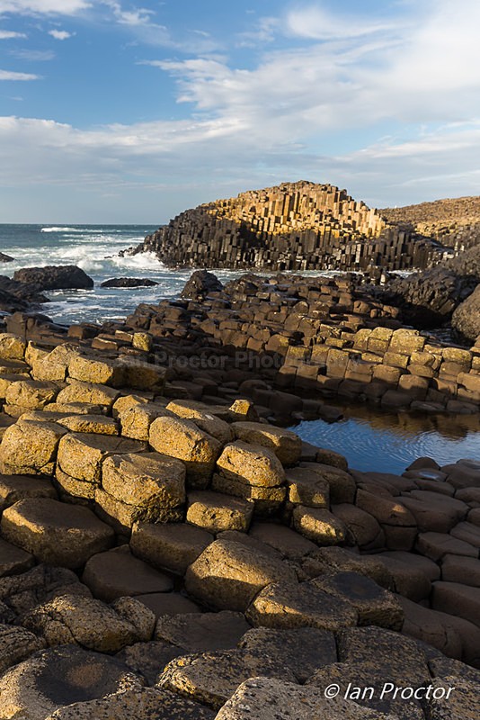 Evening Light on The Giants Causeway - County Antrim