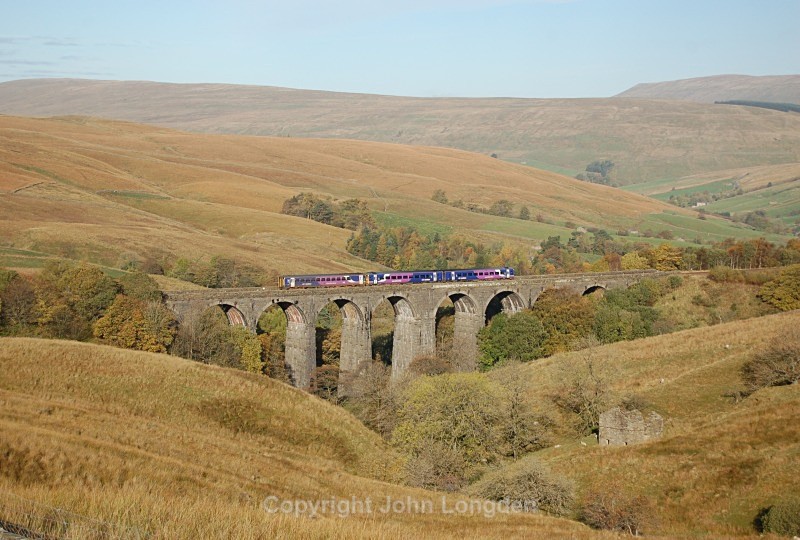 24.10.13 - Unidentified 153 & 158 08.49 Leeds - Carlisle, Dent Head - Dent Head