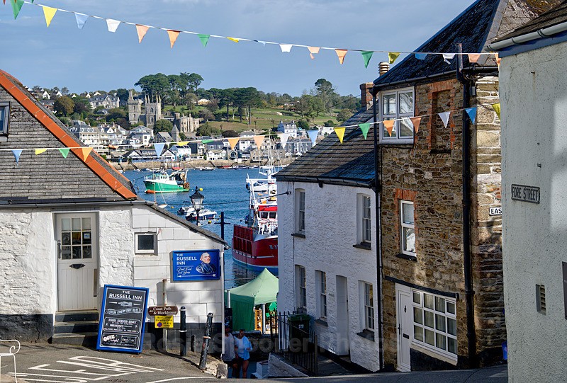 Walking down the hill at Polruan - Cornwall Misc