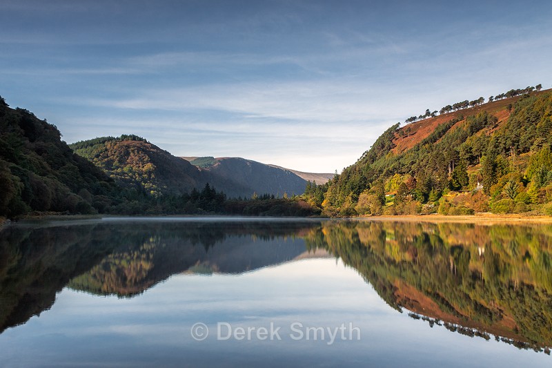 Early Morning Reflections at the Glendalough Lower Lake in County Wicklow