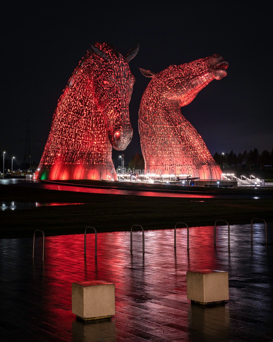 The Kelpies at Night - My Scotland - The Architecture