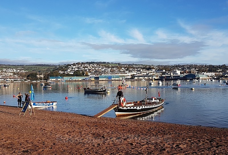 The ferry lands at Shaldon - Teignmouth and Shaldon