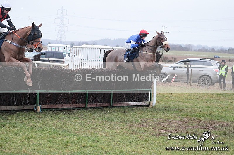 PtP 260125 870 - Cocklebarrow Point-to-Point racing with the Heythrop Hunt 26/01/25