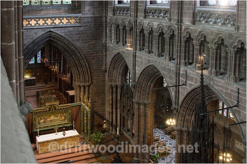 Chester Cathedral Choir from above - Chester Cathedral