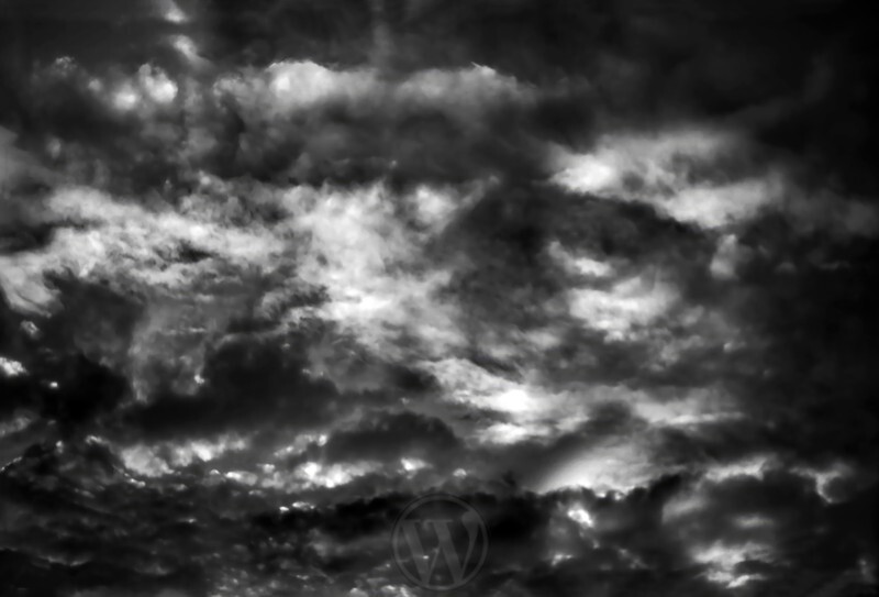 Turbulent Sky 1 Abstract - Monochrome