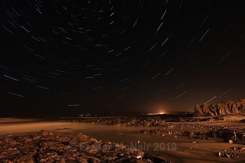 Star trail Machrihanish - Night Photography